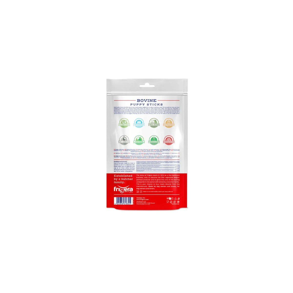Frigera Natural Dog Chews Bovine Puppy Sticks 60 gr. by Frigera