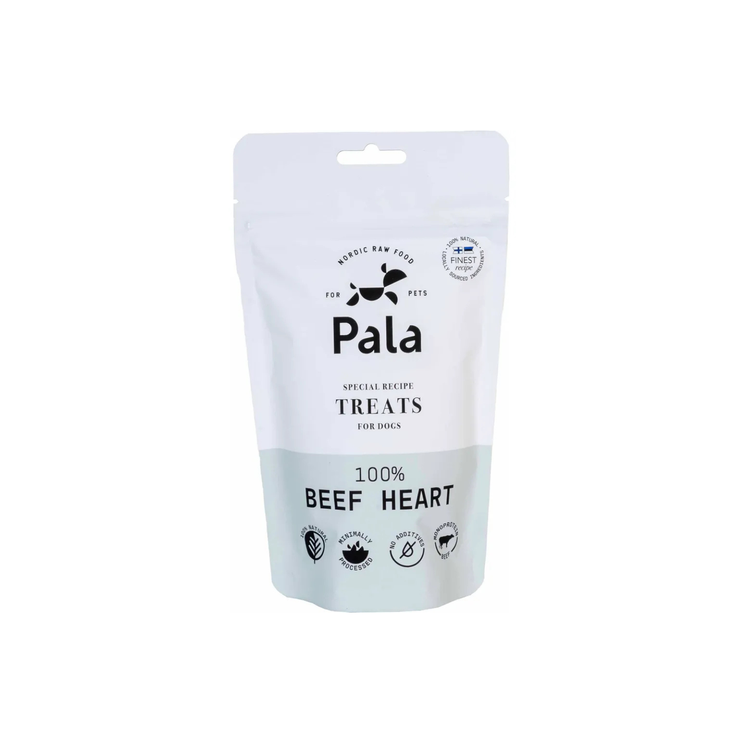 Pala treats 100% Oksehjerte 100 gr. - FjeldgaardShop.dk