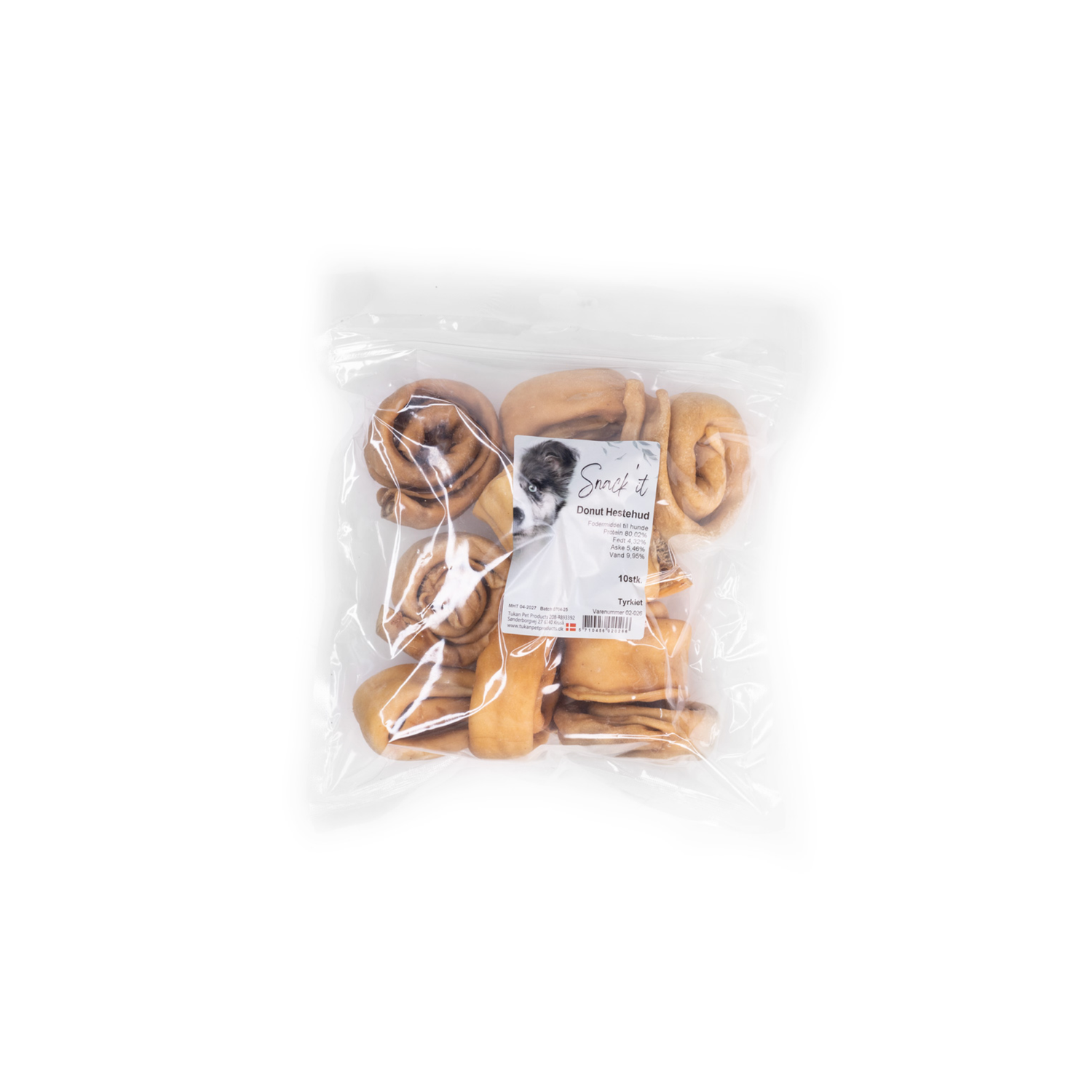 Snack’it Donut Hestehud 10 stk. donutformede tyggeringe til hund