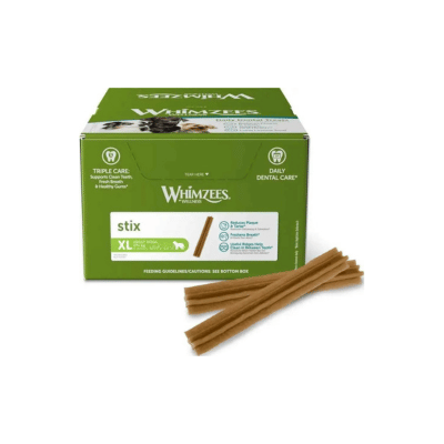 Whimzees tandrensende hundesnacks plantebaserede tandtyggepinde til hund