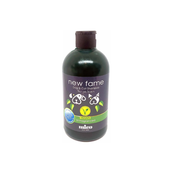 Hundeshampoo - New Fame Uparfumeret 500 ml. Vegansk - FjeldgaardShop.dk Hundeshampoo & balsam New Fame