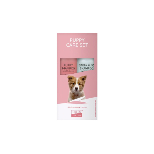 Hundeshampoo - Greenfields Puppy Care Sæt 2x270 ml. - FjeldgaardShop.dk Hundeshampoo & balsam Greenfields