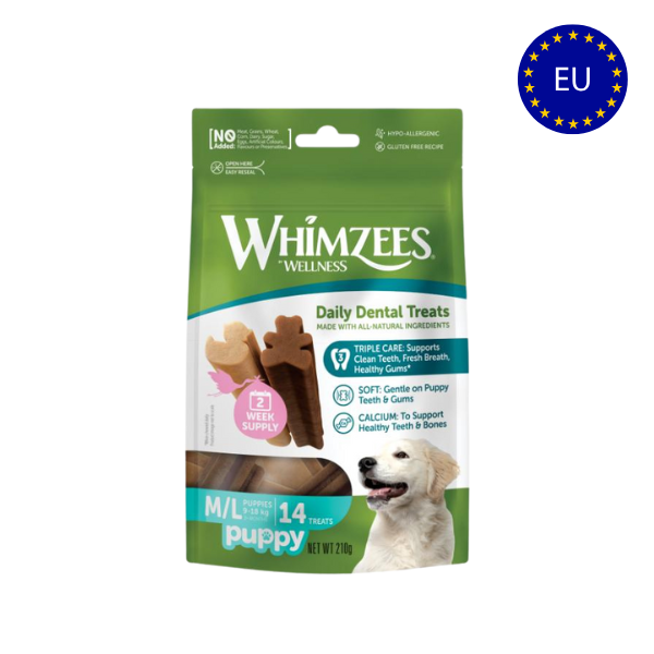 WHIMZEES Tyggeben til Hvalpe (EU) - FjeldgaardShop.dk Dental Sticks WHIMZEES
