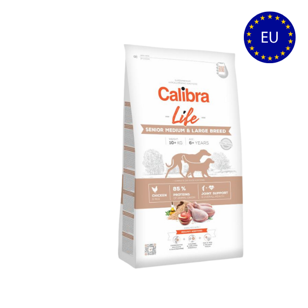 Hundefoder - Calibra Dog Life Senior Medium&Large Chicken - FjeldgaardShop.dk Hundefoder Calibra