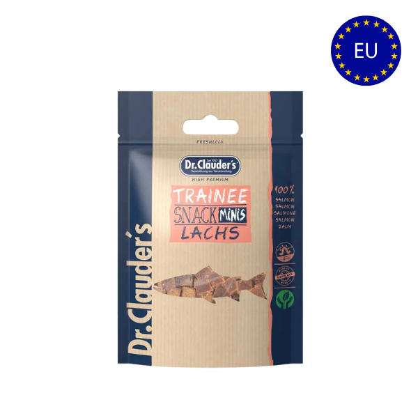 Dr.Clauder's Trainee Hundesnack Mini Salmon 50 gr.(EU) - FjeldgaardShop.dk Godbidder & snacks til hunde Dr. Clauder's