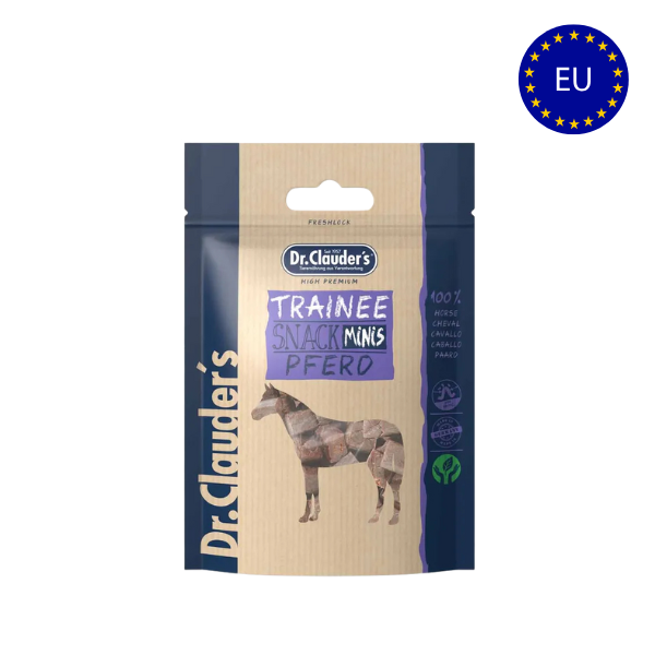 Dr. Clauder's Mini Horse Trainee Snack 50 gr.(EU) - FjeldgaardShop.dk Godbidder & snacks til hunde Dr. Clauder's