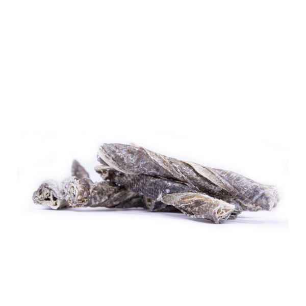 Snack'it Torskeskind Snoet 100 gr.(EU) - FjeldgaardShop.dk Natursnacks Fisk Snack'it