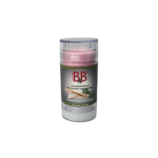 B&B Økologisk Shampoobar Sheabutter/ginseng (EU) - FjeldgaardShop.dk Hundeshampoo & balsam B&B