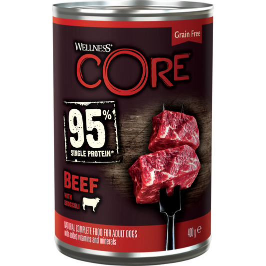 CORE 95 Singleprotein Beef and broccoli - 400 gr.