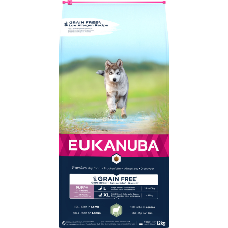 EUKANUBA Puppy Large Grainfree lamb - 12 kg.