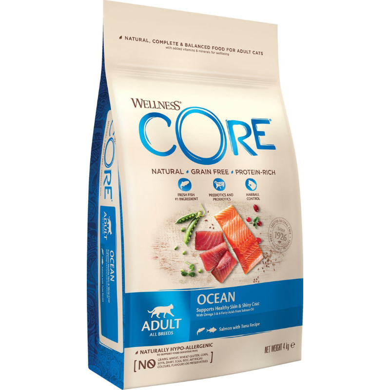 CORE Cat Adult Ocean Salmon with Tuna Recipe 4 kg.