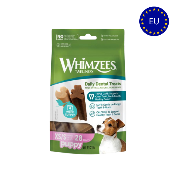 WHIMZEES Tyggeben til Hvalpe (EU) - FjeldgaardShop.dk Dental Sticks WHIMZEES