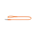 Waudog rundsyet læder førerline – 122 cm/6 mm – Orange by Wauwdog