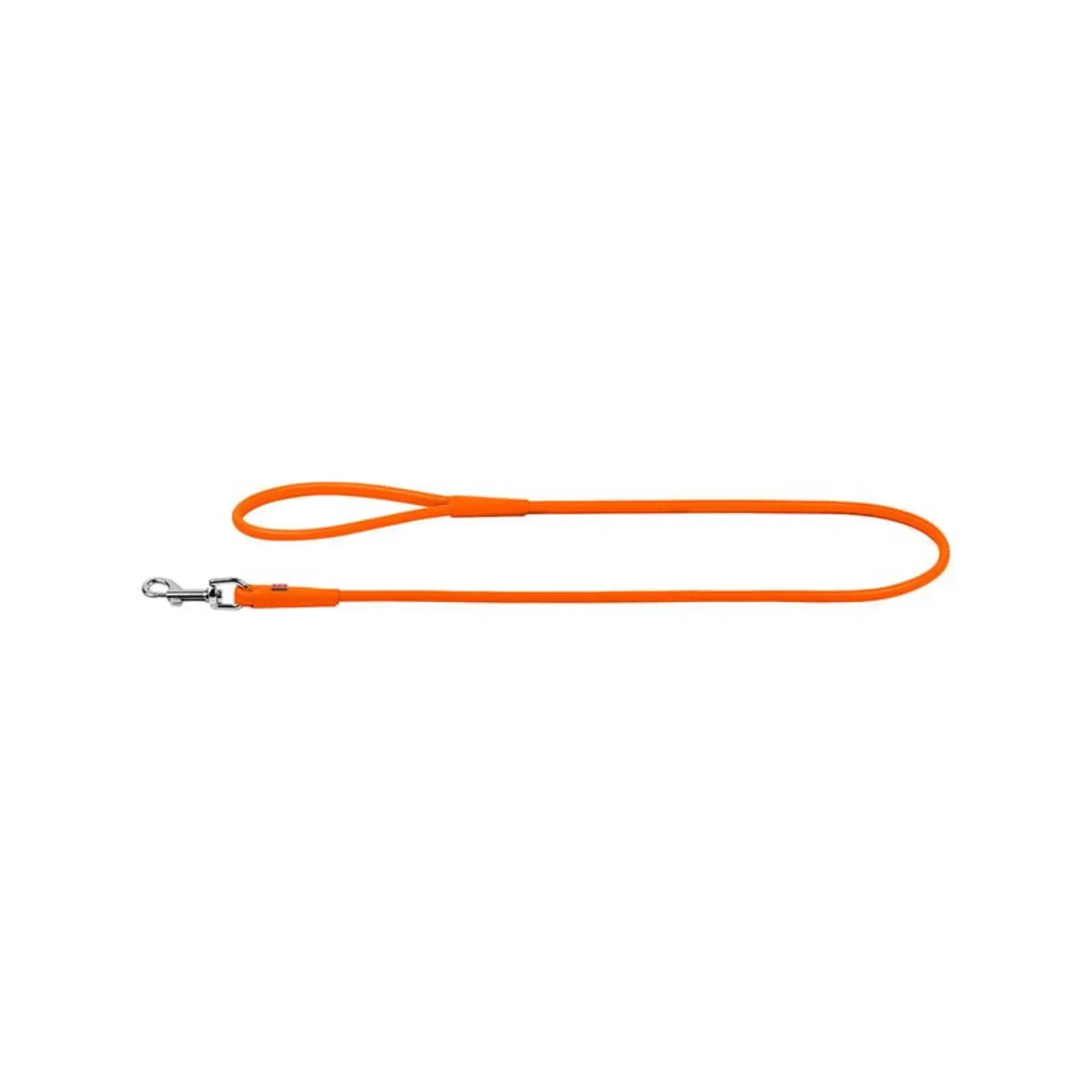 Waudog rundsyet læder førerline – 122 cm/6 mm – Orange by Wauwdog