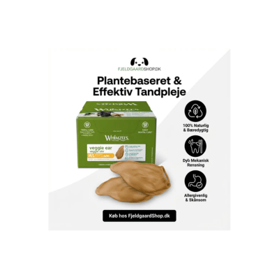 Whimzees Veggie Ear Medium Large plantebaseret tandgodbid til hund