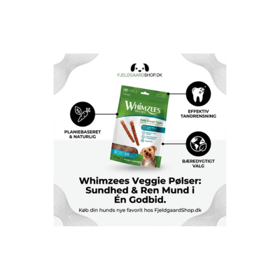 Whimzees Veggie Sausage vegetarisk dental snack til hund