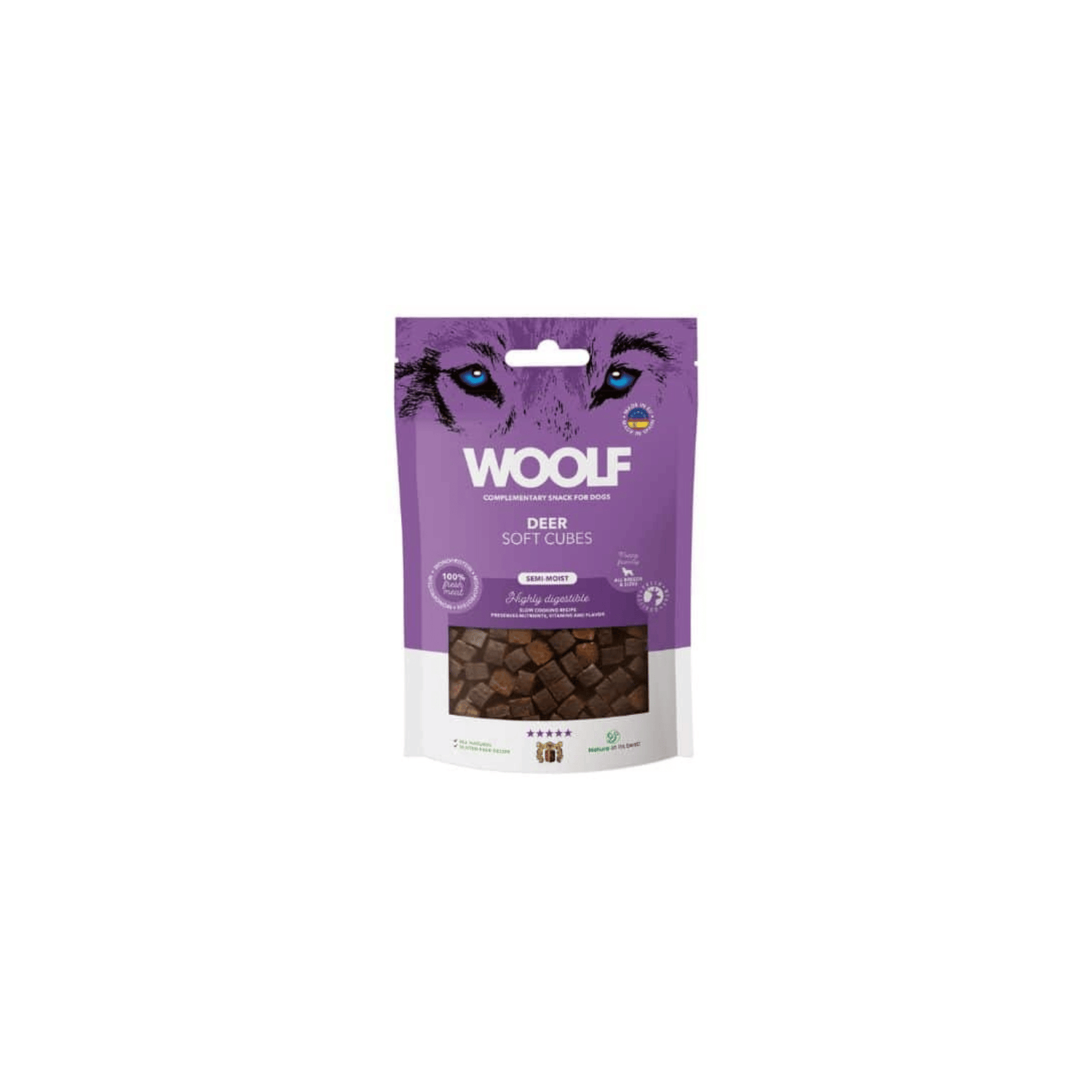 Woolf Soft Cubes Deer 100 g
