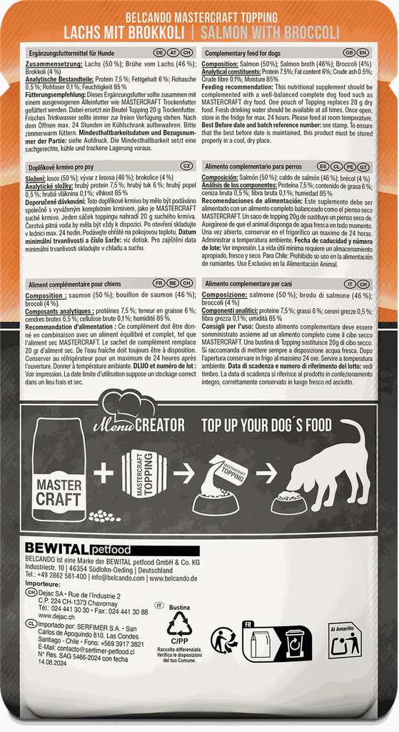 Belcando MASTERCRAFT Topping Salmon 100 gr.