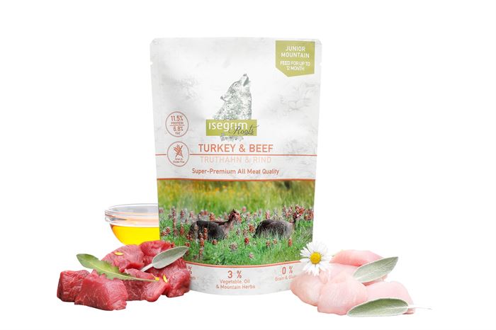 ISEGRIM Junior Turkey & Beef 410 g
