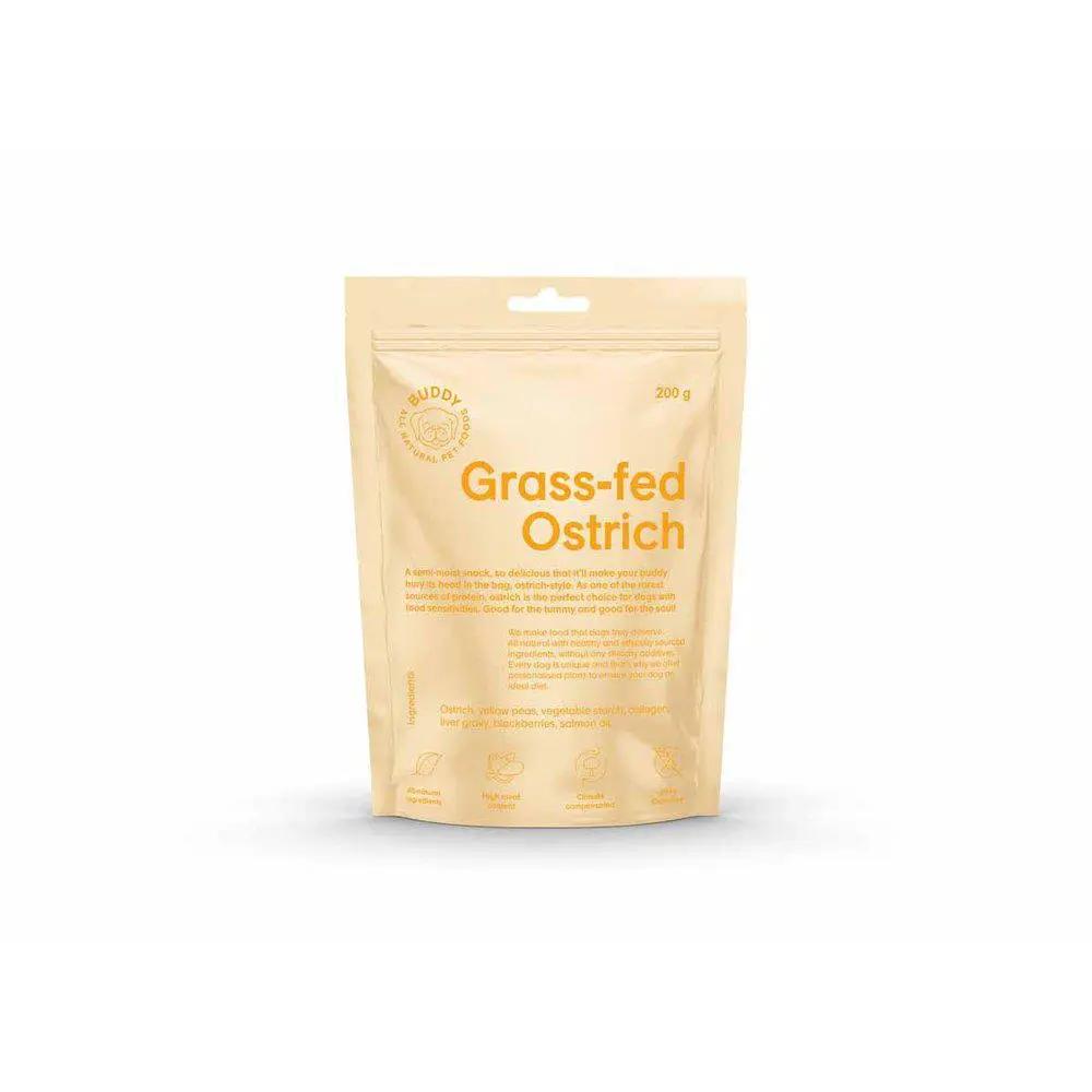 Buddy Semi-moist Snack – Struds & Brombær 200 gr. by Buddy