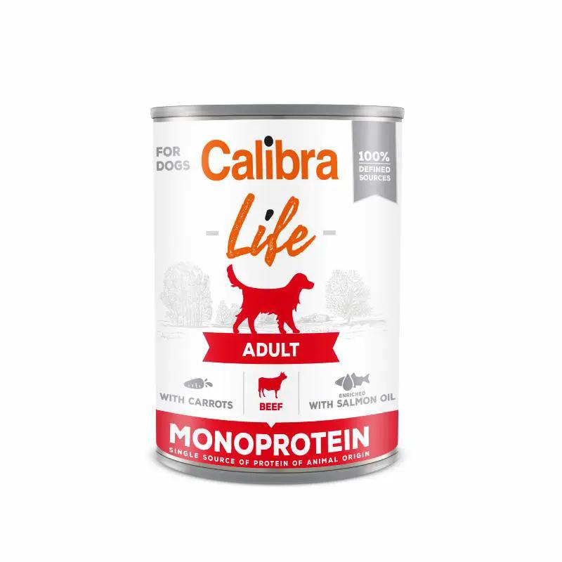 Calibra Dog Adult Oksekød med Gulerødder 400 gr. by Calibra