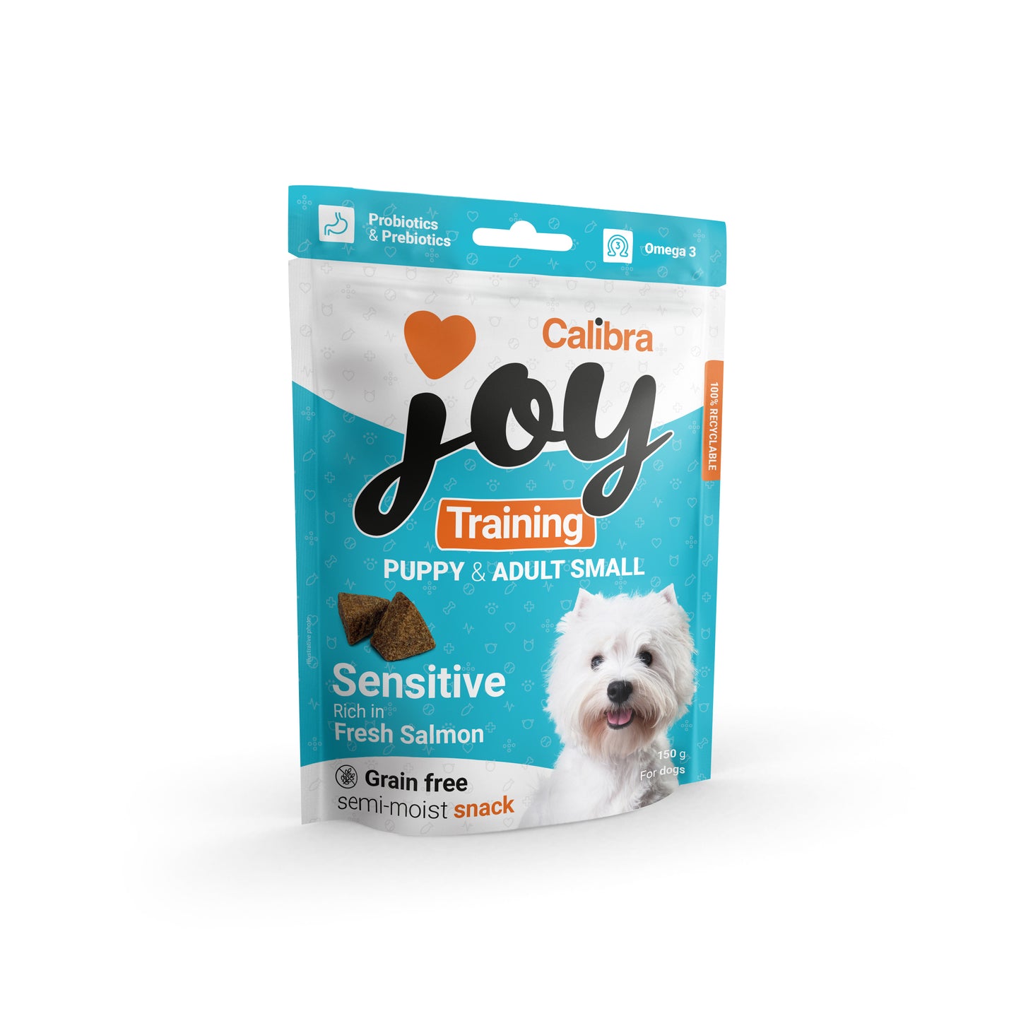 Calibra Joy Dog Training Snacks Puppy&amp;Adult Small Sensitive Salmon - 150 gr.