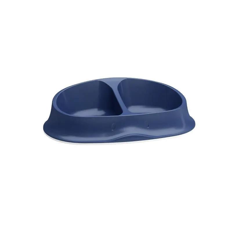 Chic dobbelt foderskål navy 250 ml + 250 ml by Fjeldgaard Shop DK