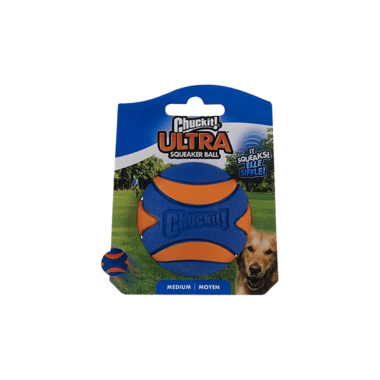 Chuckit Ultra Squeaker Bold - Udgår - FjeldgaardShop.dk Hundelegetøj Chuckit