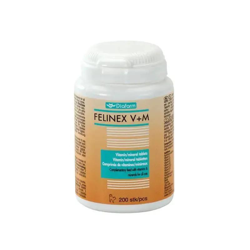 Diafarm Felinex vitaminer/mineraler til kat 200 stk. by Diafarm