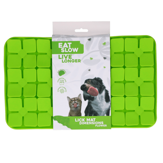Eat Slow Live Longer Lick Mat Dimensions Flower by Fjeldgaard Shop DK