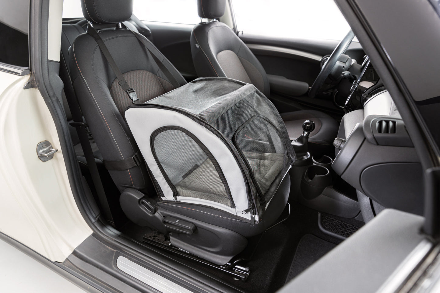 Trixie Car seat fabric cage - Grey/black