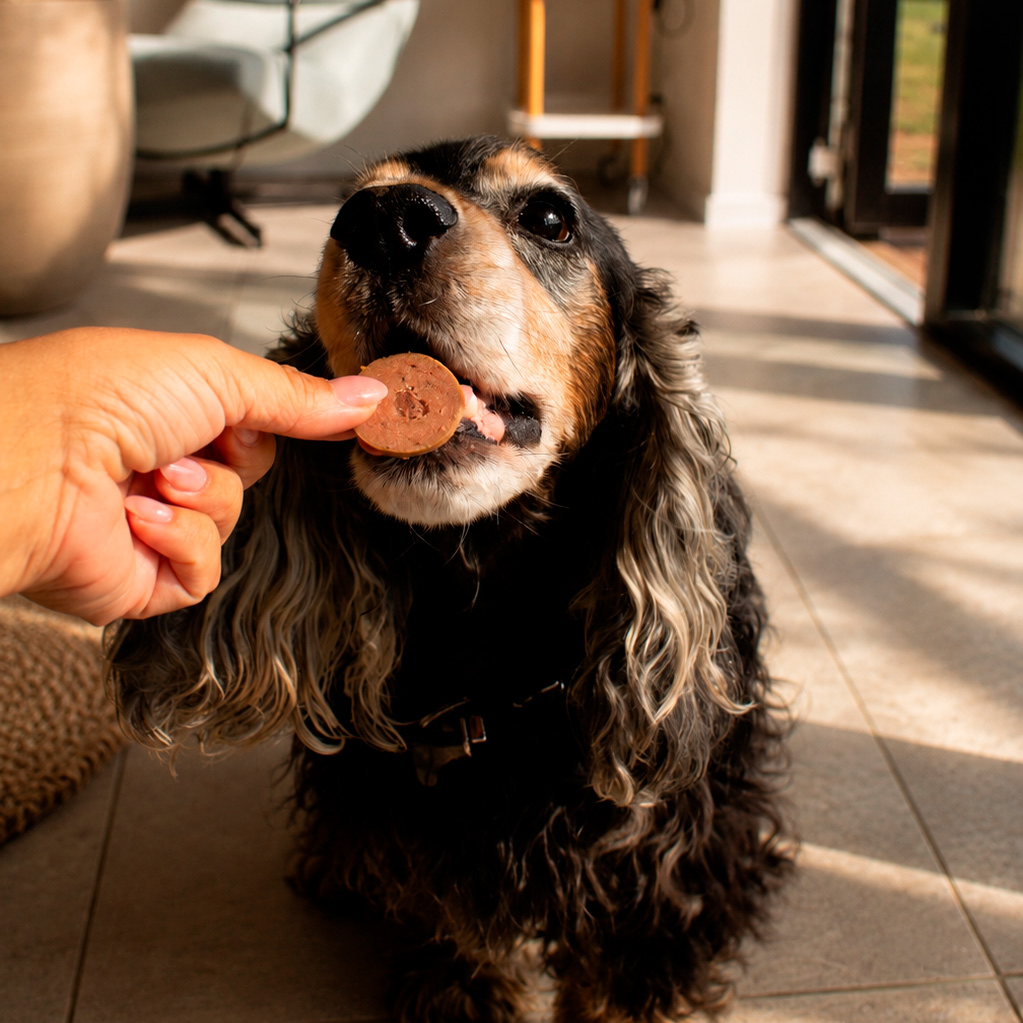Feed’it & Treat Pure Beef foderpølse med 92 procent okse til hund og katte