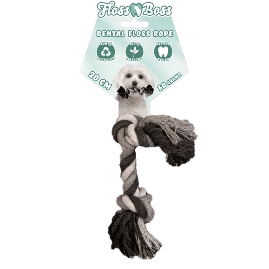 Floss Boss Dental Rope 2-knude 20 cm. by Floss Boss
