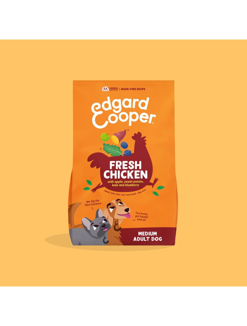 Edgard &Cooper Fresh Free-run Adult Kylling - Medium Breed