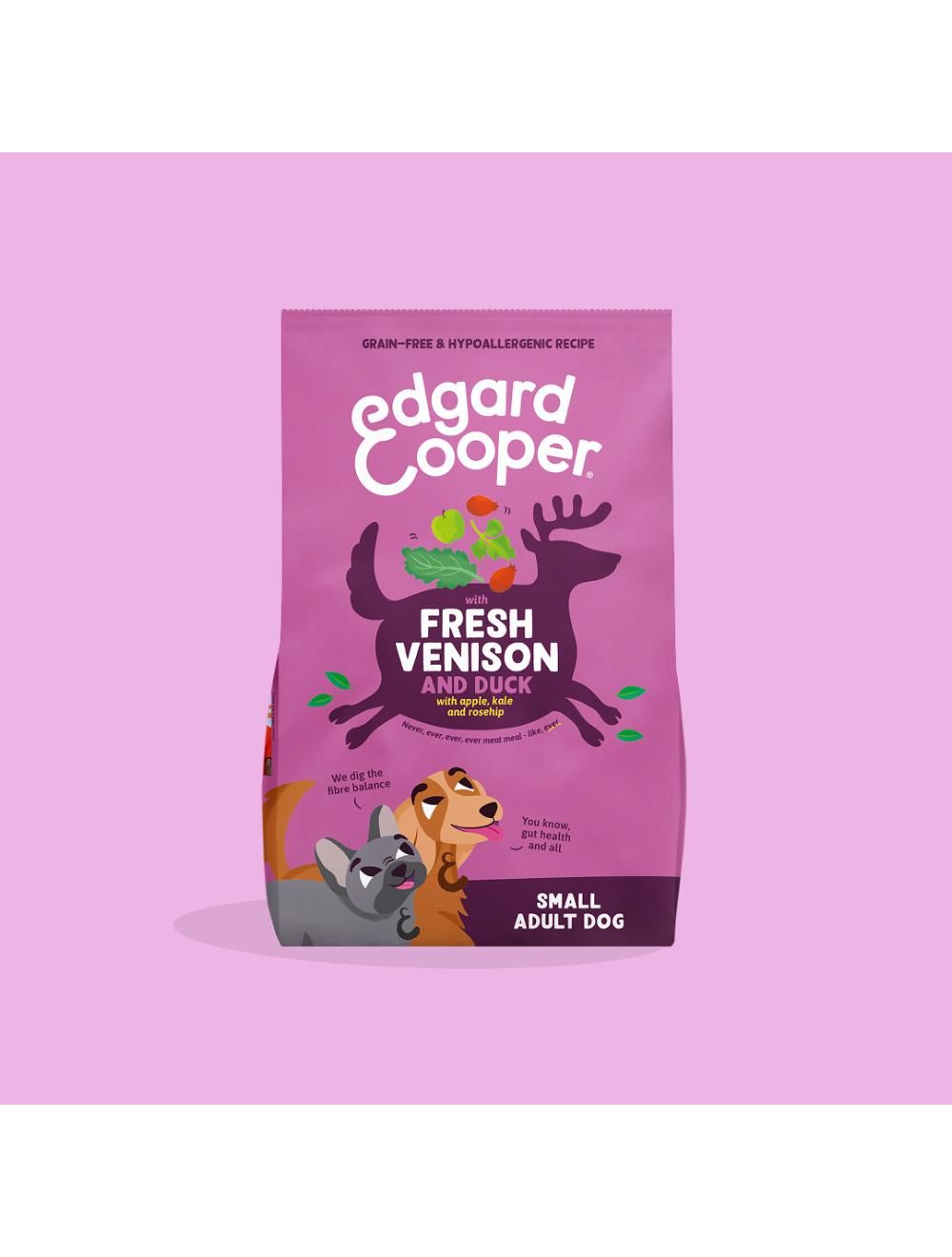 Edgard & Cooper Fresh Venison & Free-run Adult And Small Breed, 3kg