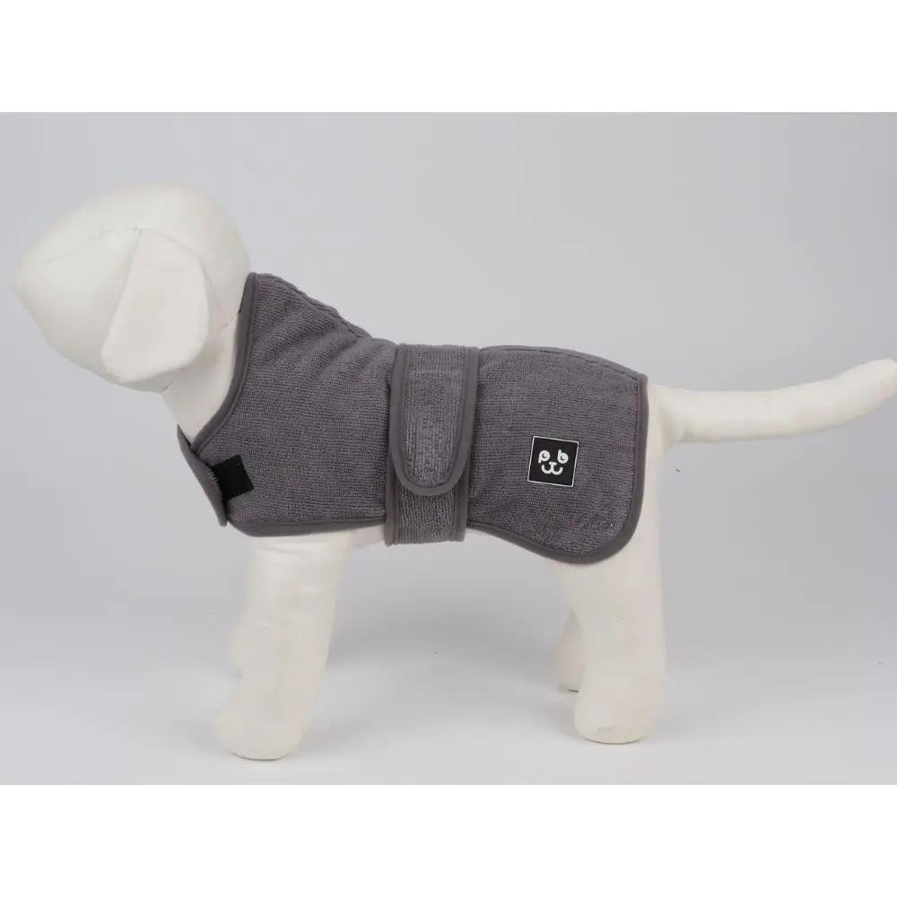 Hundebadekåbe i Grå - Blød og Absorberende Udgår by Fjeldgaard Shop DK