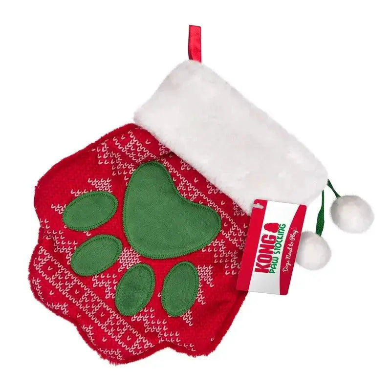 KONG Holiday Stocking Paw Julesok – Large by KONG