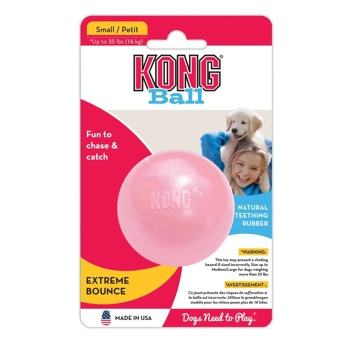 KONG Puppy Ball med hul by KONG
