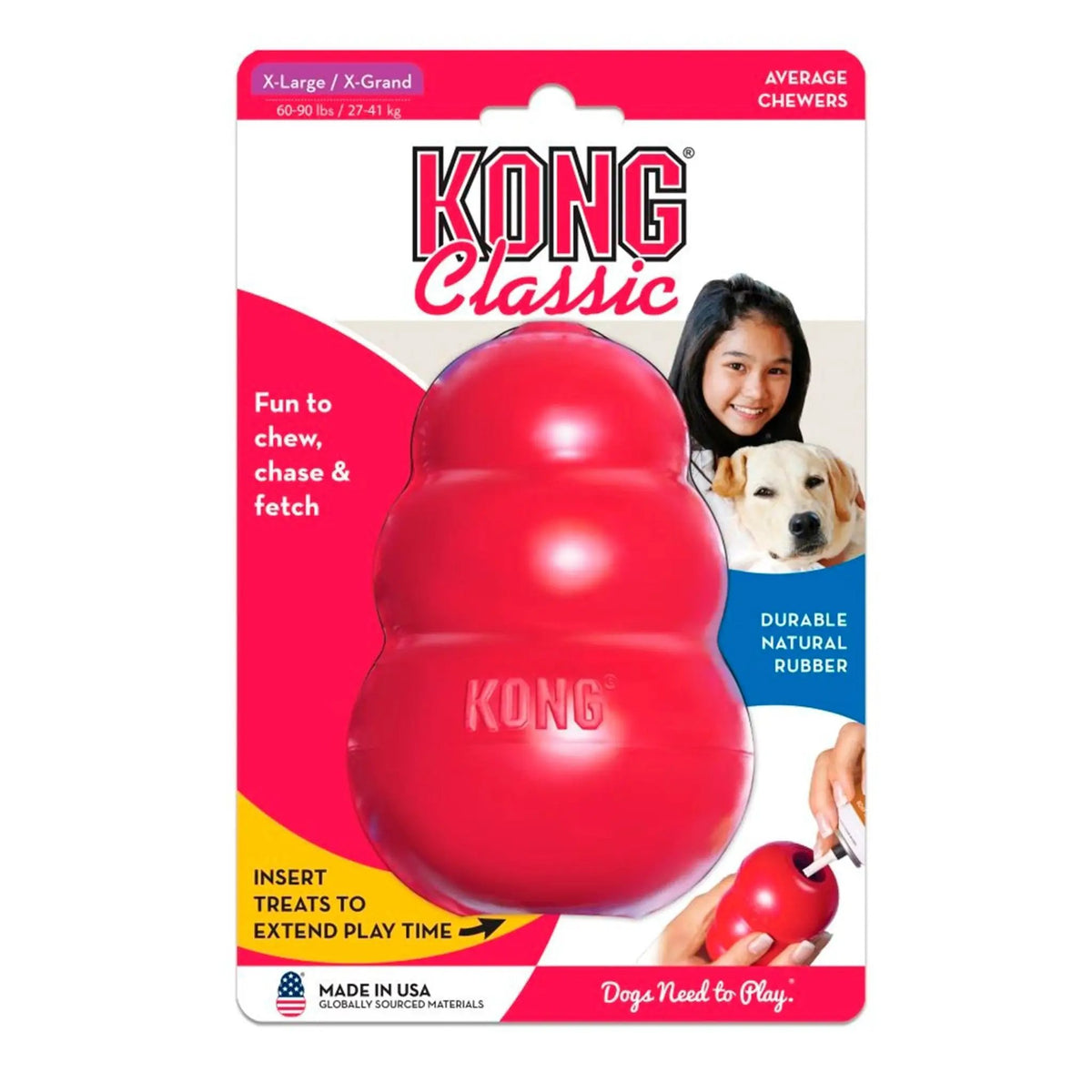 KONG Original Classic Rød by KONG