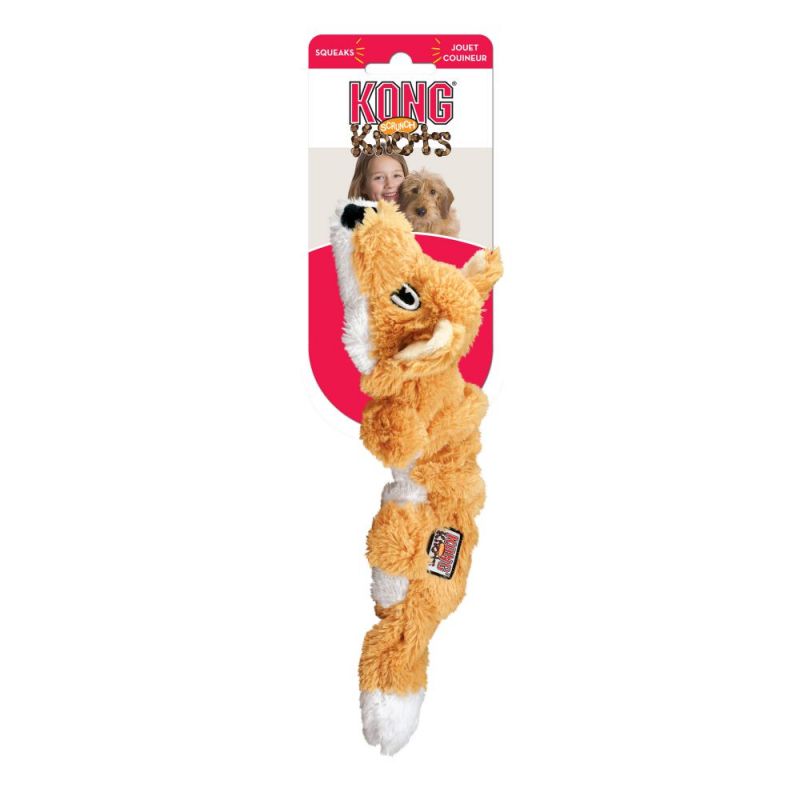 KONG hundelegetøj Scrunch Knots Fox