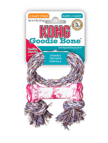 KONG Puppy Goodie Bone med reb