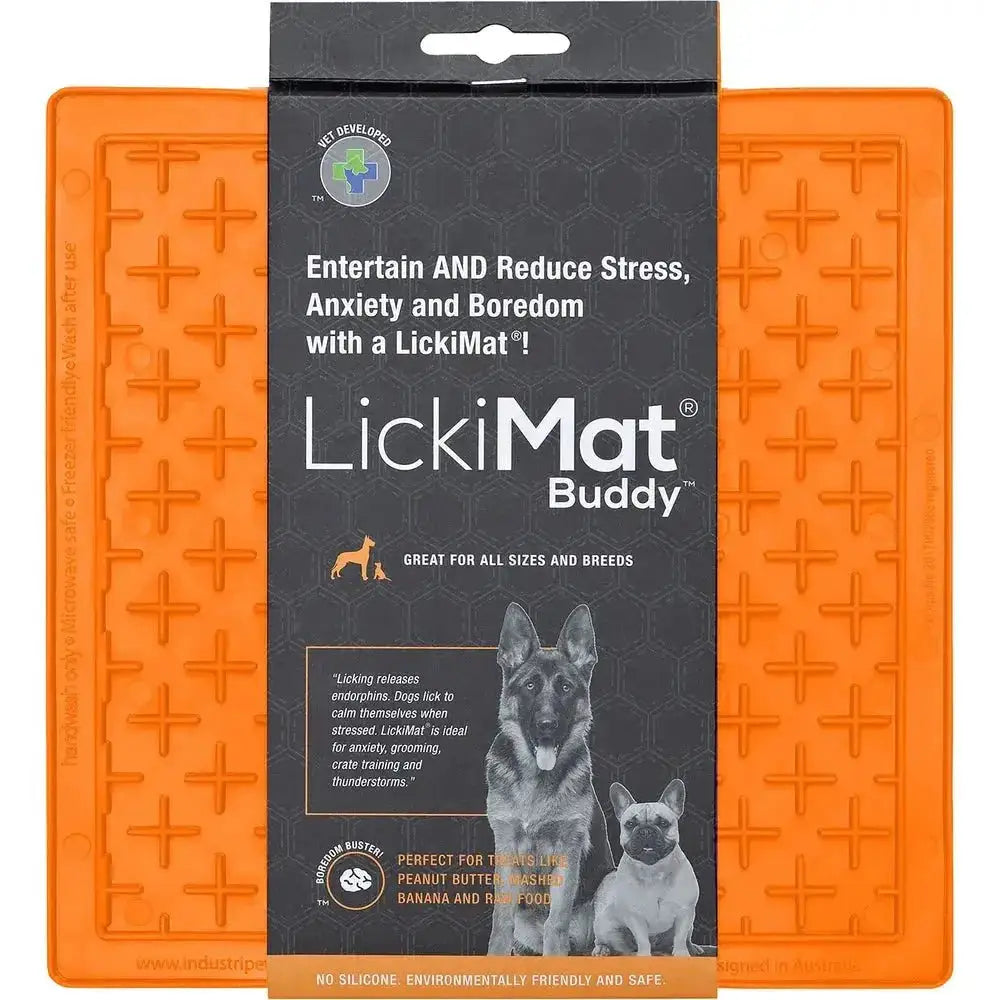 Lickimat Buddy Orange Small 20x20 cm. by Lickimat