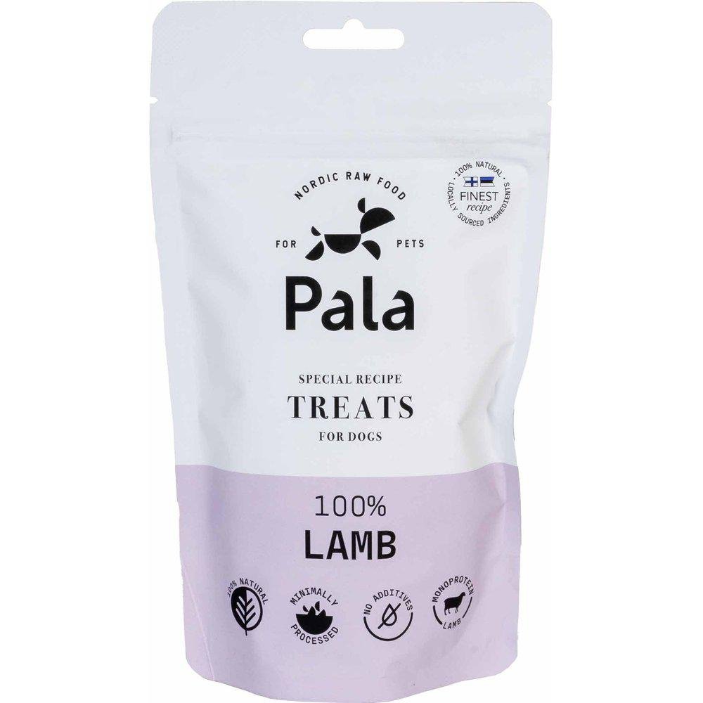 Pala Treats 100% Lam 100 gr.(EU) - FjeldgaardShop.dk Godbidder & snacks til hunde Pala