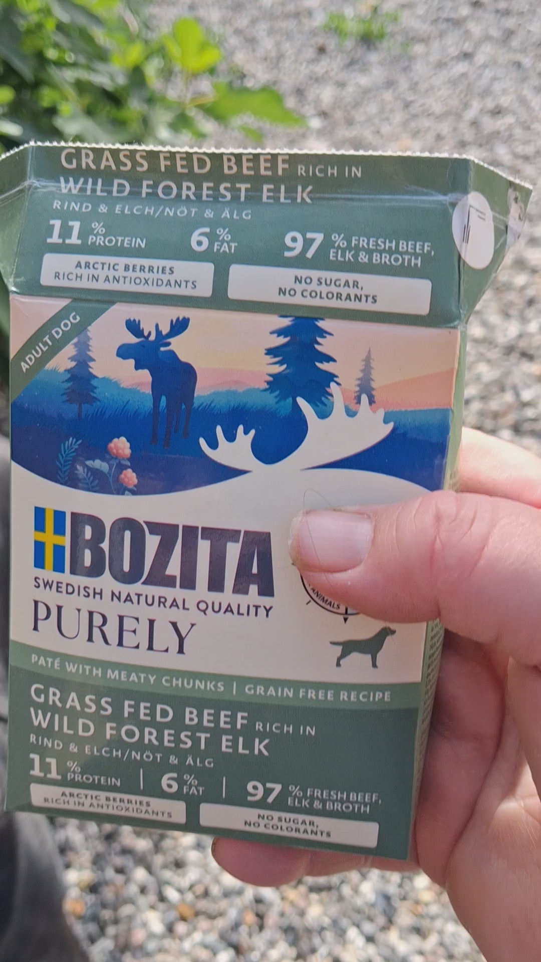 Bozita Purely Pate with Beef and Elk 370 g.