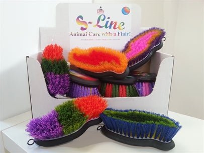 S-Line Mini strigle. Multifarvet - FjeldgaardShop.dk Striglerartikler Fjeldgaard Shop DK