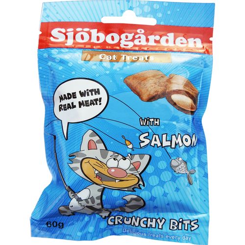 Sjöbogårdens Katt Snacks Kuddar Lax 60 gr.