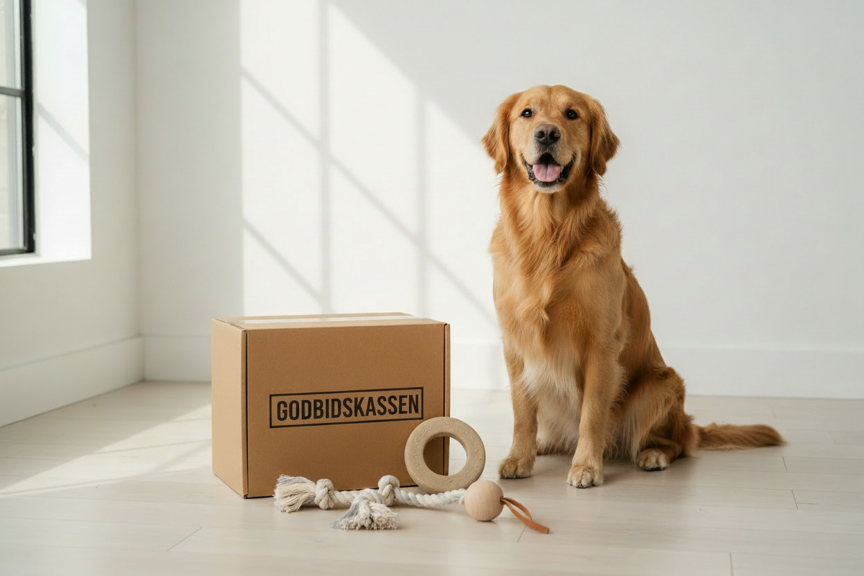 Godbidskasse med legetøj