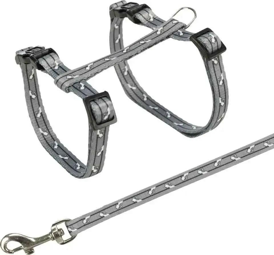 Trixie kattesele (10 mm webbing) med line by Trixie