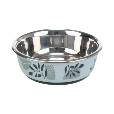 Trixie Skål flad - blå/grå - FjeldgaardShop.dk Katteskåle & tilbehør Trixie
