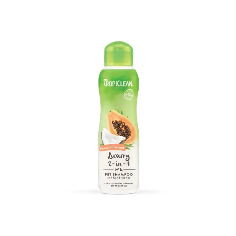 TropiClean Papaya og Kokos Shampoo 355 ml. by Tropiclean
